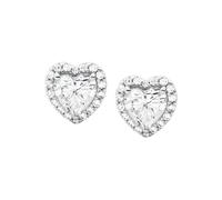 Michael Kors Women's Sterling Silver Heart Stud Earrings