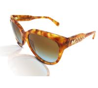 Michael Kors Women's Sunglasses Portillo MK2083 33395D Amber Tort/Blue Brown
