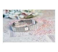 Michael Kors Women's Watch Mini Darrington MK4886 Silver Pavé Bracelet