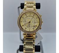 MICHAEL KORS WOMENS WATCH STAINLESS STEEL GOLD STRAP & GOLD DIAL GENUINE MK5354