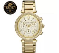 MICHAEL KORS WOMENS WATCH STAINLESS STEEL GOLD STRAP & GOLD DIAL GENUINE MK5354