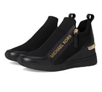 Michael Kors Women's Willis Wedge Trainer Sneaker, Black 1, 9.5 UK