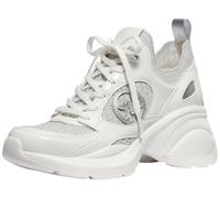 Michael Kors Women's Zuma Knit Trainer Sneaker, Silver, 9.5 UK