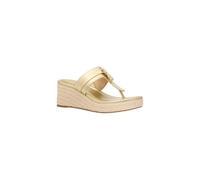 Michael Kors Zoe Metallic Wedge Sandal - Pale Gold - 49S6ZOMS1M