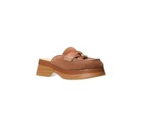 Michael Kors Zoe Suede Mule - Luggage - 49T6ZOFP1S