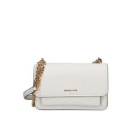 Michael Michael Kors Claire Large pebbled leather shoulder bag - White OS