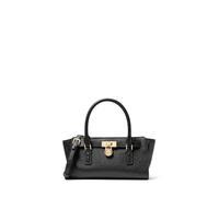 MICHAEL Michael Kors Hamilton Moderne Extra Small East West Satchel Crossbody, Gold-tone Hardware/Urbino Leather/Black, One Size, Hamilton Moderne Extra-small Satchel Crossbody Bag