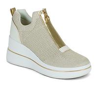 MICHAEL Michael Kors Shoes (High-top Trainers) EMMY WEDGE ZIP SLIP ON in Gold 5