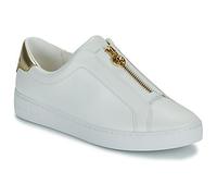 Michael Kors for woman. 43R4KTFP2L Keaton white zippered trainer with white logo (38), Flat, Laces, Casual