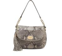 Michael Michael Kors snake-embossed leather shoulder bag - Grey One Size