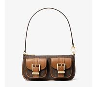 Michael Kors for woman. 32S5GZCU1B Zoe small bag with brown Logo (OSFA), Casual, Canvas