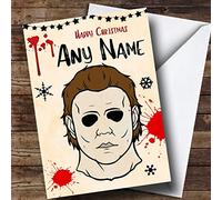 Michael Myers Halloween Personalised Christmas Card | Christmas Card | Funny Christmas Card | Joke Christmas Card