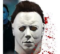 Michael Myers Mask Halloween Scary Kills Mask Horror Latex Full Head Mask Michael Myers Mask Cosplay Costume Props (Style 3)