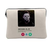 Michael Myers Social Network Dating Love 12-13 Inch Laptop Protective Sleeve with French Print in France