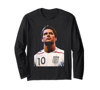 Michael Owen 2007 England Kit World Cup Football Long Sleeve T-Shirt