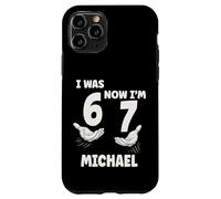 MICHAEL Personalized I was 6 Now I'm 7 Birthday Boy Bday Case for iPhone 11 Pro