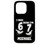 MICHAEL Personalized I was 6 Now I'm 7 Birthday Boy Bday Case for iPhone 15 Pro