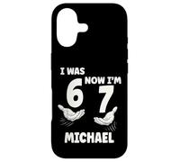 MICHAEL Personalized I was 6 Now I'm 7 Birthday Boy Bday Case for iPhone 17