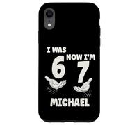 MICHAEL Personalized I was 6 Now I'm 7 Birthday Boy Bday Case for iPhone XR
