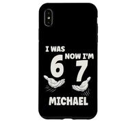 MICHAEL Personalized I was 6 Now I'm 7 Birthday Boy Bday Case for iPhone XS Max
