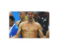 Michael Phelps Freestyle Butterfly Stroke(23) Posters Art Print Wall Photo Paint Poster Hanging Picture Family Decor 08x12inch(20x30cm)