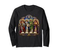 Michael Raphael Gabriel Uriel Cathedral Angels Group Art Long Sleeve T-Shirt