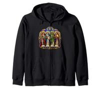 Michael Raphael Gabriel Uriel Cathedral Angels Group Art Zip Hoodie