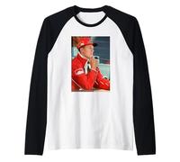 Michael Schumacher at Silverstone GP Motor Racing Driver Raglan Baseball Tee