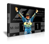 Michael Schumacher F1 Champion Poster Picture Print Canvas Wall Art Decoration (91cm X 61cm)