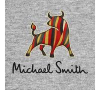 Michael Smith Logo Men's Hoodie - Gray / L