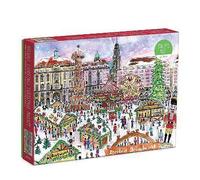 Galison 9780735366763 Michael Storrings Christmas Market 1000 Piece Puzzle, Dresden