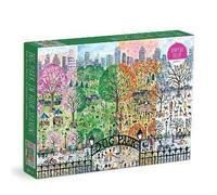 Michael Storrings Dog Park in Four Seasons 1000 Piece Puzzle, none
