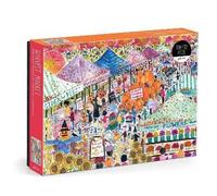 Galison Harvest Market - 1000 Piece Michael Storrings Jigsaw Puzzle Featuring Beautiful Artwork Of A Harvest Market In The Fall