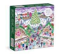 Michael Storrings Holiday Village Market 1000pc Foil Puzzle in Square Box