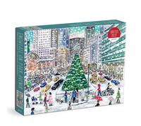 Galison 9780735371989 Michael Storrings Snowfall on Park Avenue Jigsaw Puzzle, Multicoloured, 1000 Pieces