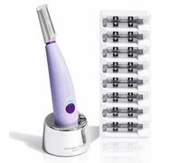 Michael Todd Beauty Sonicsmooth Dermaplane Razor for Women Face + Eyebrow Trimmer Dermaplaning System - Peach Fuzz Remover - 8 Weeks of Dermaplaning Blades