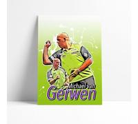 Michael van Gerwen Darts Player | Print | Boys bedroom | Mens Gift (A4 Glossy Print)