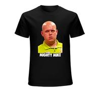 Michael Van Gerwen Mighty Mike Player Fan Player Mens Unisex T-Shirt Graphic Print Top Black Tee XL