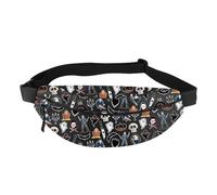 Michael Waist Bags Horror Movies Halloween Killers Chest Bag Spooky Season Gift, Mi Fb, 12 inches (L) x 3 inches (W) x 0.39 inches (H), Casual