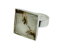 Michaelangelo, The Creation of Adam Ring - Mixed Up Dolly