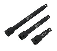 MichaelPro 1/2" Drive Impact Extension Bar Set, 3-Piece Socket Extensions - (3", 6", 8") - Heat Treated CR-V Steel, Manganese Phosphate Rust-Proof and Corrosion Resistant Lasting Quality - MP005041