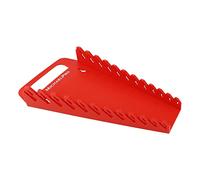 MichaelPro MP014032 12-Piece Spanner Holder with Carrying Handle, Spanner Organiser, Spanner Rack, Spanner Holder, Tool Holder, Tool Organiser, Tool Rack, Tool Storage, Red, Non-Magnetic