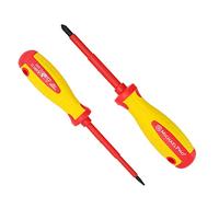 MichaelPro 2-Piece VDE Insulated Electricians Screwdrivers Set, Professional Phillips and Slotted Screwdrivers with Magnetic Tips, CR-MO Steel | MP002031