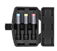 MichaelPro 3-Piece Power Impact Lug Nut Socket, Damage-Free 6-Inch Length Extra Tough Professional Thin Wall Wheel Protector Impact Sockets -17, 19, 21mm| MP005031