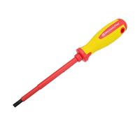 MichaelPro 5.5 x 125mm 1000V VDE Insulated Screwdriver, Electrician Tools, Slotted Screwdriver with Magnetic Tip, CR-MO Steel Blade, 10,000V Tested and Certified for Electrician Safety - MP002032