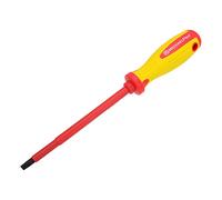 MichaelPro 6.5 x 150mm 1000V VDE Insulated Screwdriver, Electrician Tools, Slotted Screwdriver with Magnetic Tip, CR-MO Steel Blade, 10,000V Tested and Certified for Electrician Safety - MP002033