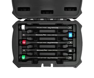 MichaelPro MP001207 5-Piece 1/2-Inch Drive Torque Limiting Extension Bar, 65 to 140 Ft-Lbs (90 to 190 Nm), 8-Inch Length, Heavy Duty Torque Applications