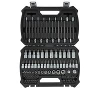 MichaelPro MP012018 Master Socket Set, 86Pcs SAE and Metric Bit Set with Hex Bit, Torx Bit, Tamper Proof Torx Bit, Long Torx Bit, External Sockets and Adaptors, Hex and Torx Socket Set, Storage Case