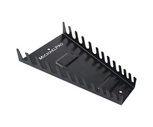 MichaelPro MP014031 12-Piece Magnetic Spanner Organiser, Spanner Holder, Spanner Rack, Magnetic Tool Holder, Tool Rack for Tool Drawer, Tool Storage, Tool Organiser Wall Mounted