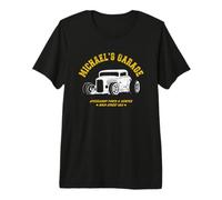 Michael's Garage Hotrod Car Design for the Name Michael Premium T-Shirt